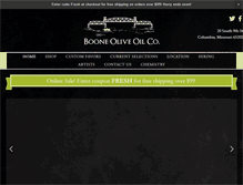 Tablet Screenshot of booneoliveoil.com